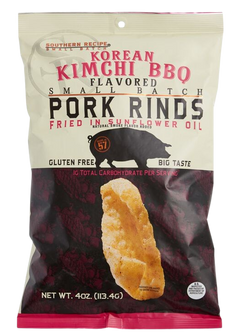 Korean Kimchi BBQ Pork Rinds