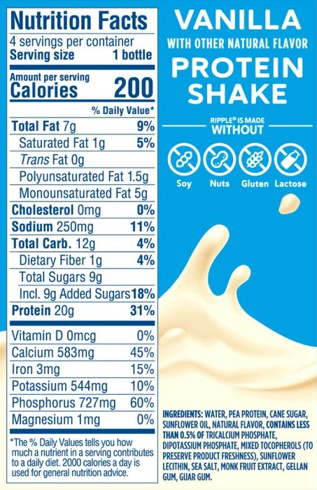 Vanilla Protein Shake (4 Pack)