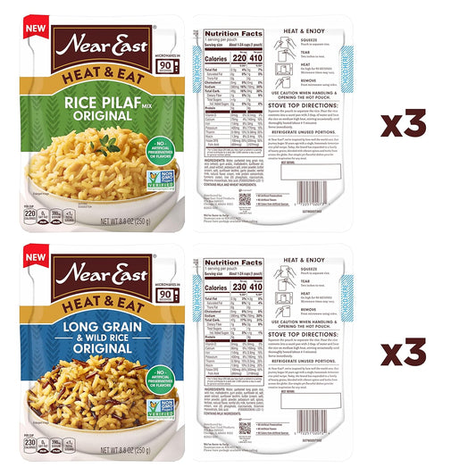 Heat & Eat Rice Pilaf & Blends - Variety (6 Pack)
