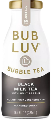 Bubble Tea Black Milk Tea with Jelly Pearls