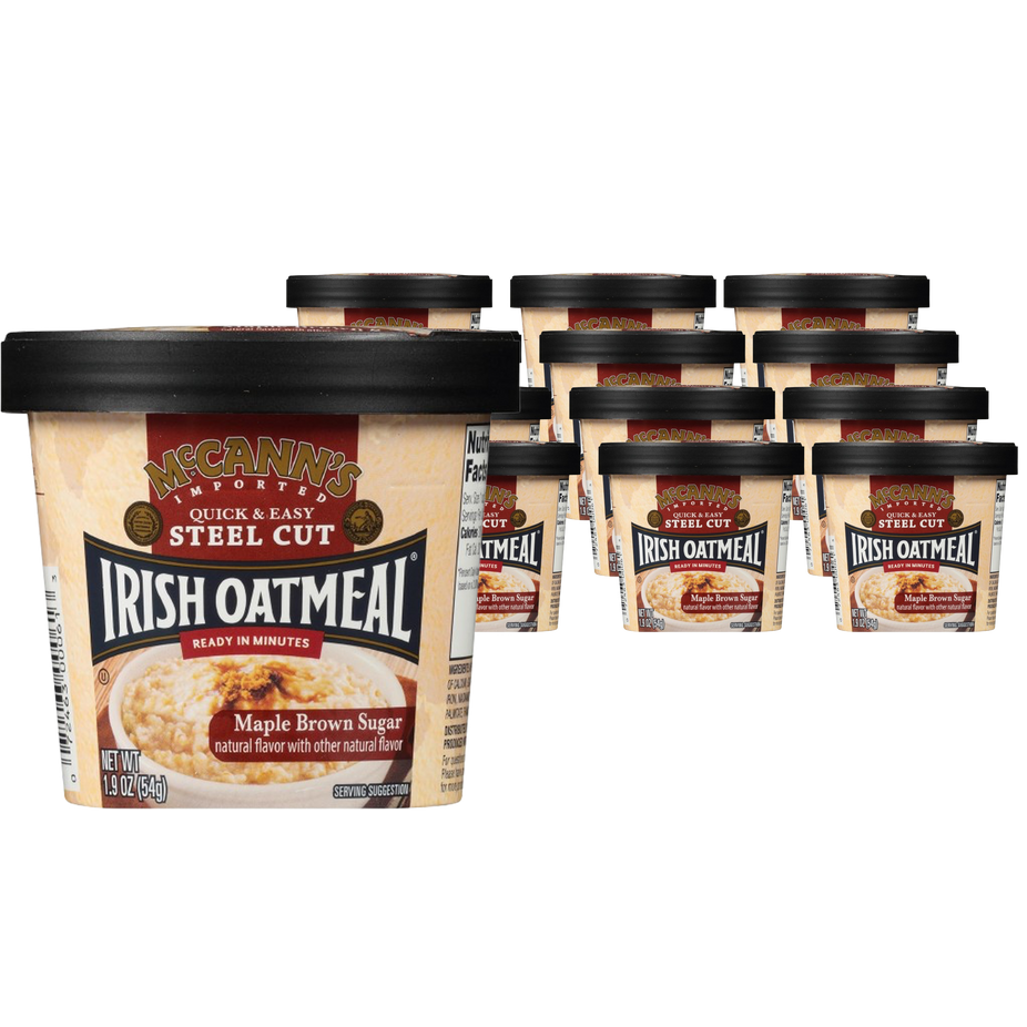 Instant Oatmeal Cup, Maple Brown Sugar (12 Pack)