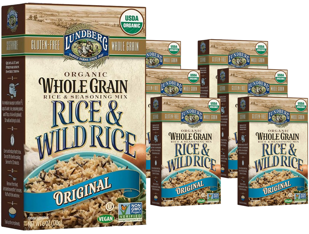 Organic Whole Grain Rice & Original Wild Rice (6 Pack)