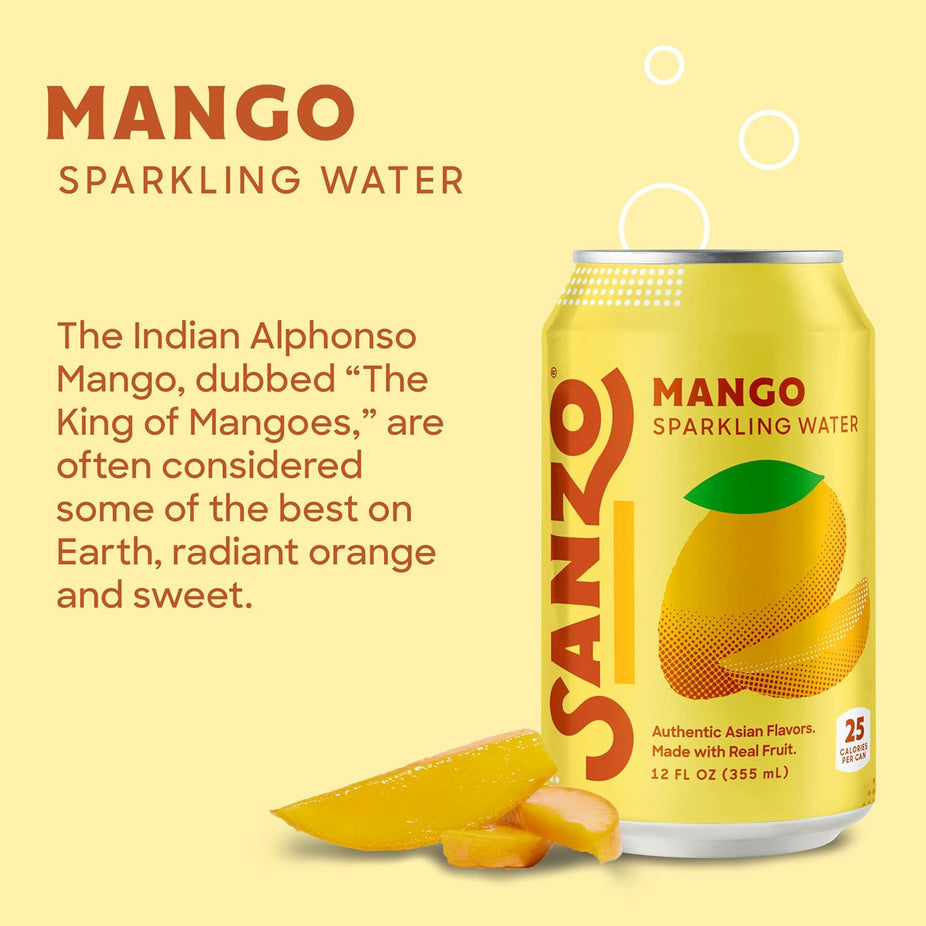 Mango Sparkling Water (6 Pack)