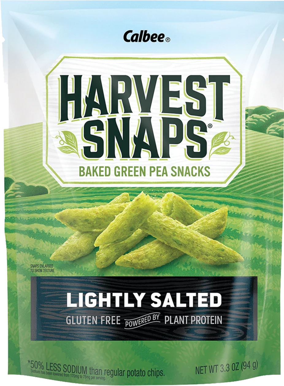 Lightly Salted Green Pea Snack Crisps (12 Pack)