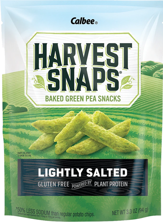 Lightly Salted Green Pea Snack Crisps (12 Pack)