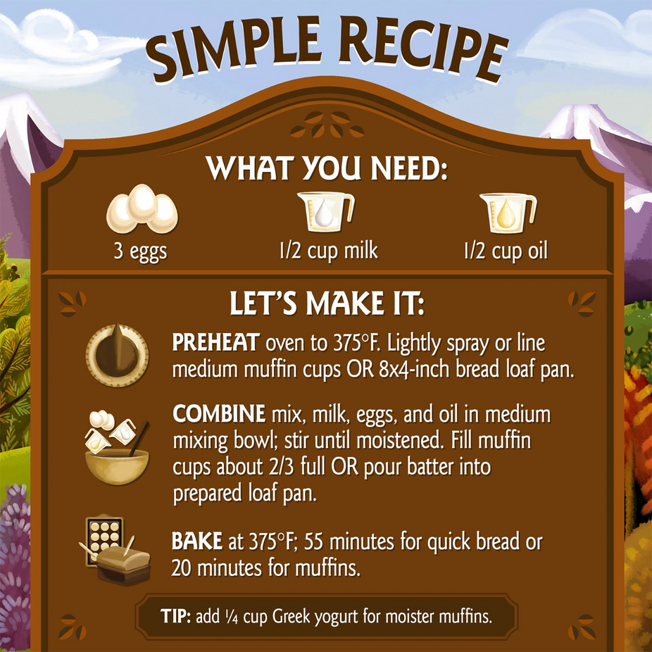 Organic Chocolate Chip Quick Bread & Muffin Mix