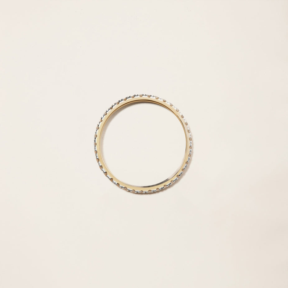 14k Solid Gold Diamond Eternity Band