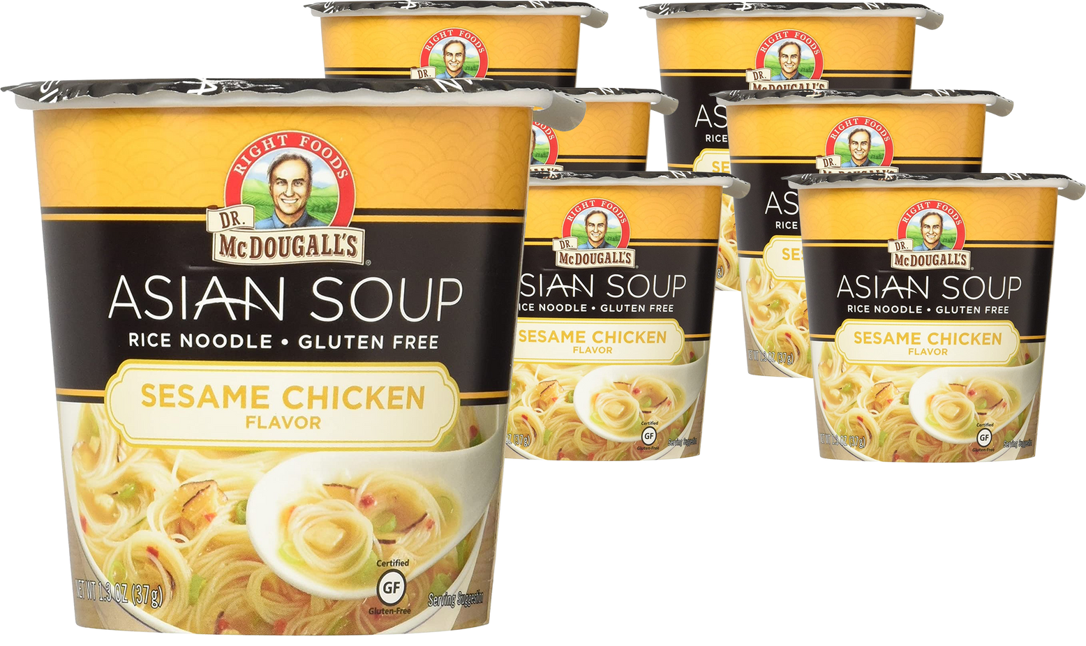 Sesame Chicken Rice Ramen Soup Cup (6 Pack)
