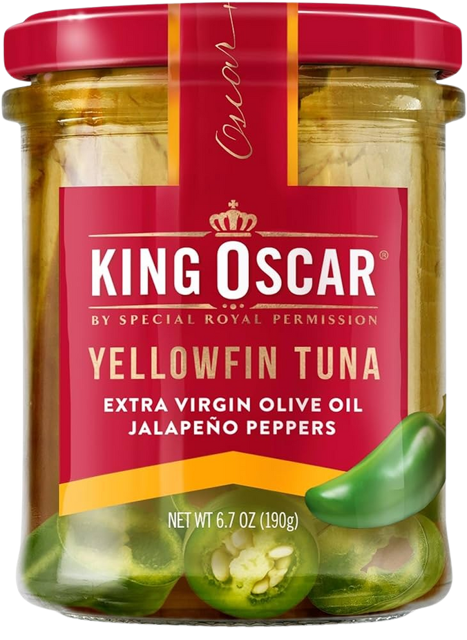 Yellowfin Tuna Fillets in EVOO with Jalapeno Peppers (6 Pack)