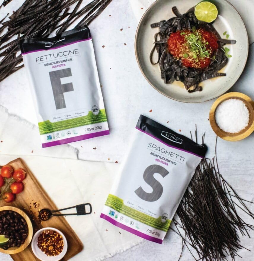 Organic Black Bean Fettuccine Pasta