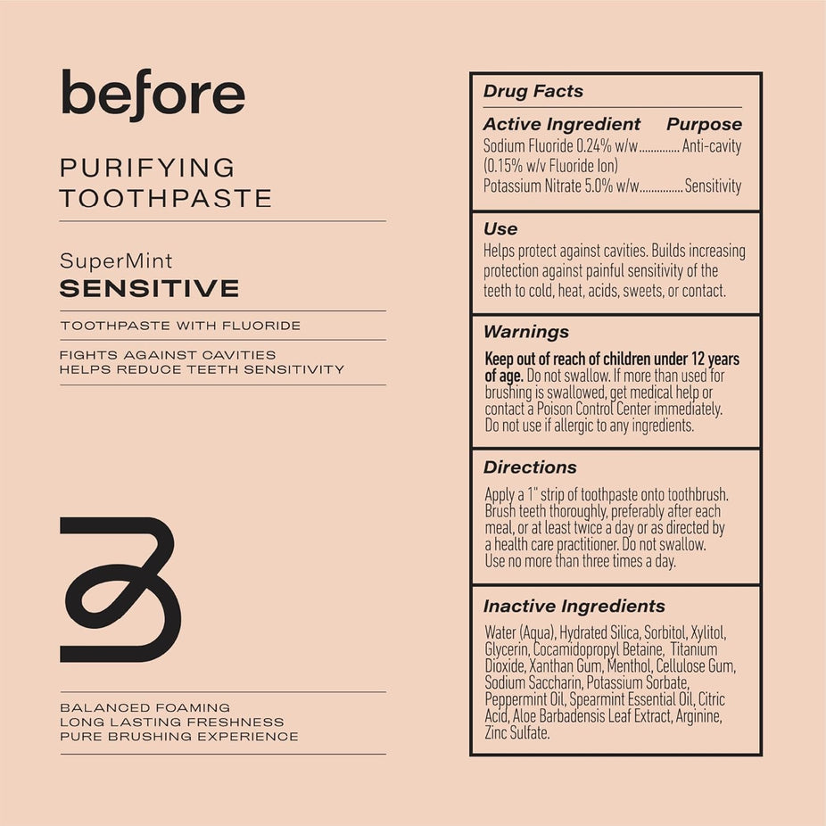 Purifying Toothpaste Supermint Sensitive