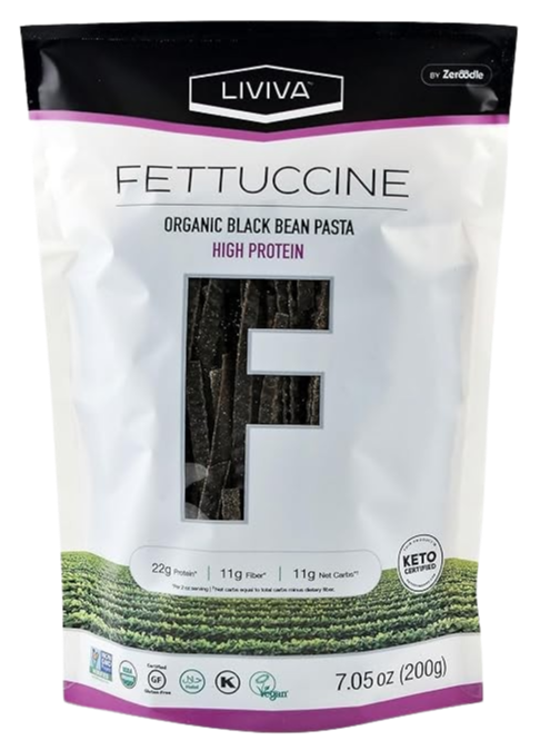 Organic Black Bean Fettuccine Pasta