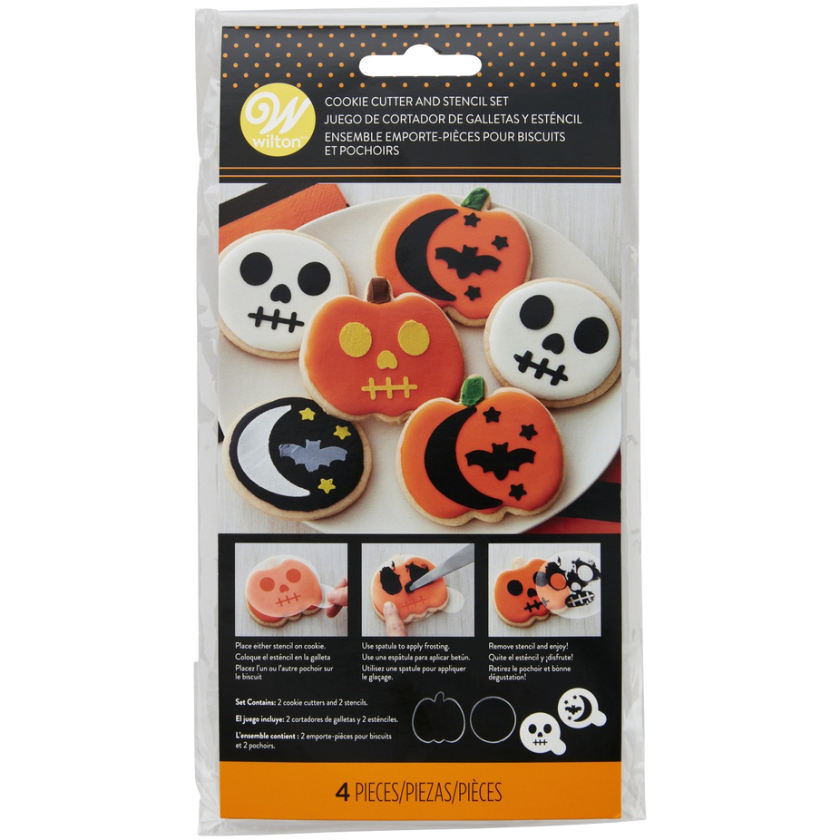 Pumpkin & Circle Cookie Cutter & Stencil Kit