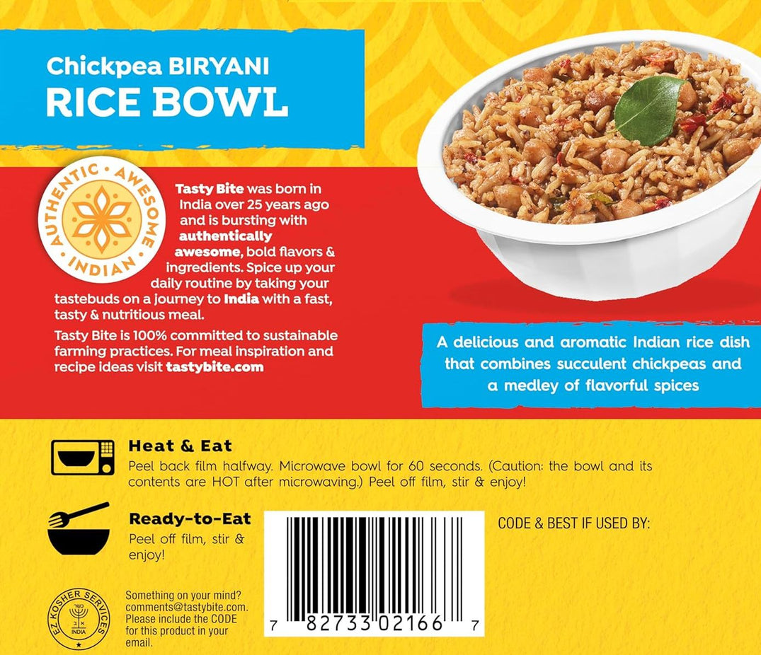 Chickpea Biryani Rice Bowl