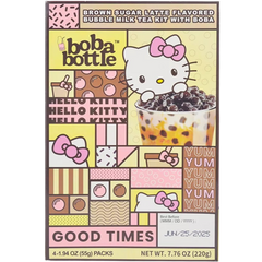 Hello Kitty Brown Sugar Latte Bubble Milk Tea (4 Pac)