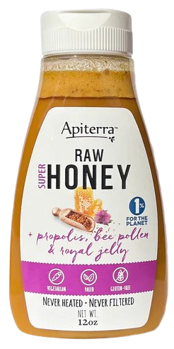 Super Raw Honey Propolis Bee Pollen & Royal Jelly