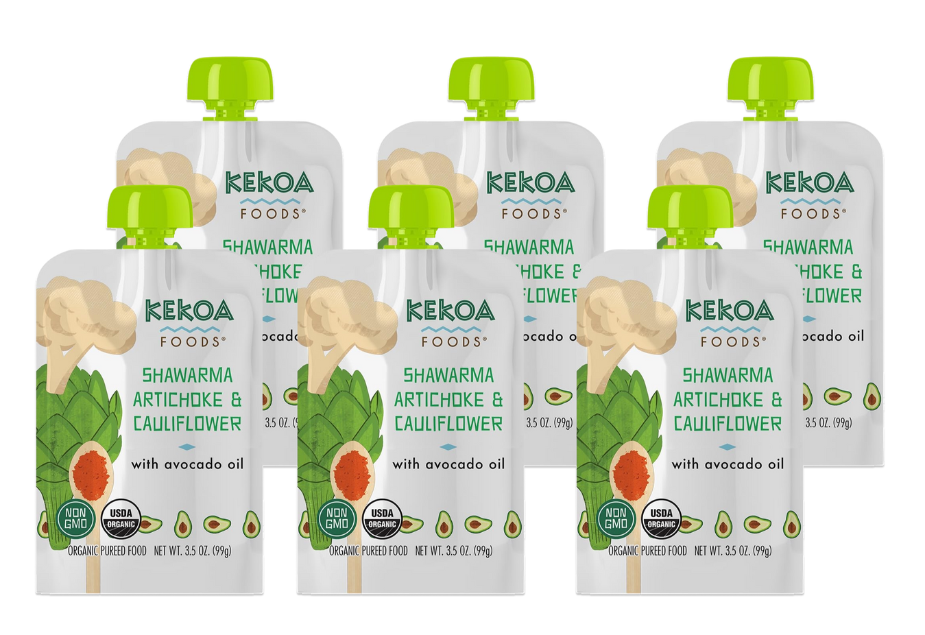 Shawarma Artichoke And Cauliflower Baby Food (6 Pack)