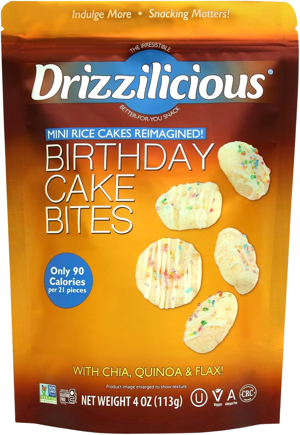 Drizzilicious Birthday Cake Bites Mini Rice Crisp – Martie