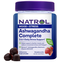 Ashwagandha Complete Gummies - 3-In-1 Daily Stress Support (30 CT)