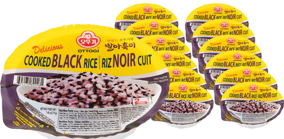 Black Cooked Rice (12 Pack)