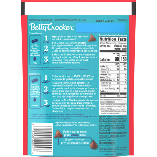 Lower Sugar Chocolate Chip Cookie Mix