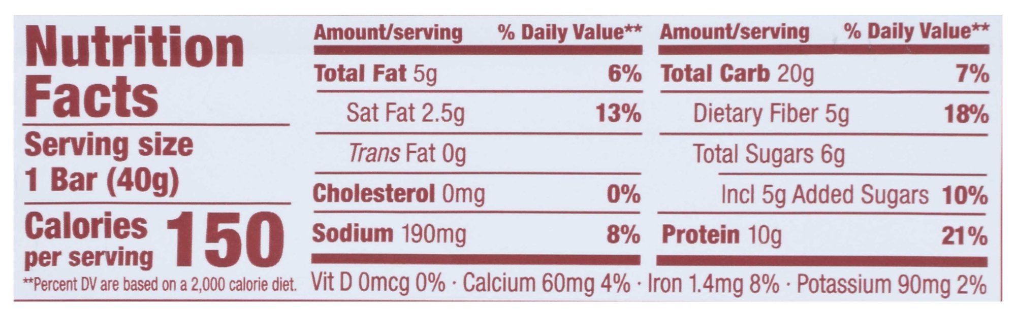 Chocolate Chip Protein Bar (10 CT)
