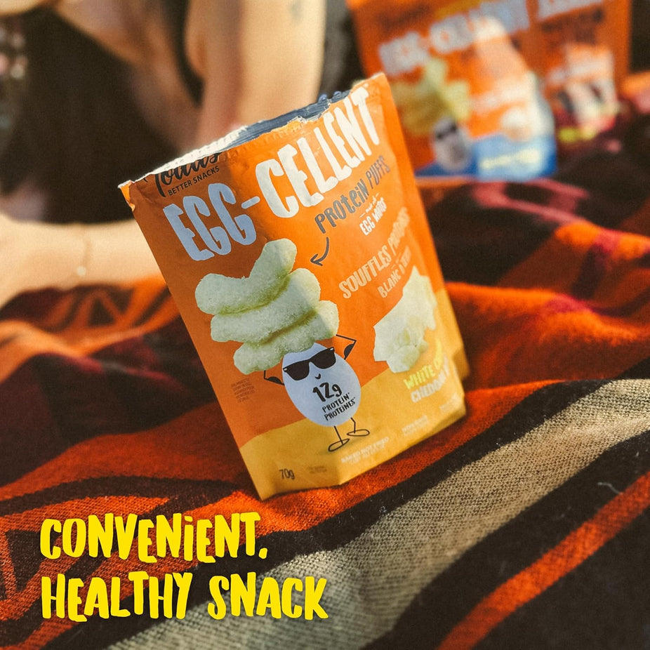 Egg-Cellent Protein Puffs - White Cheddar (10 Pack)