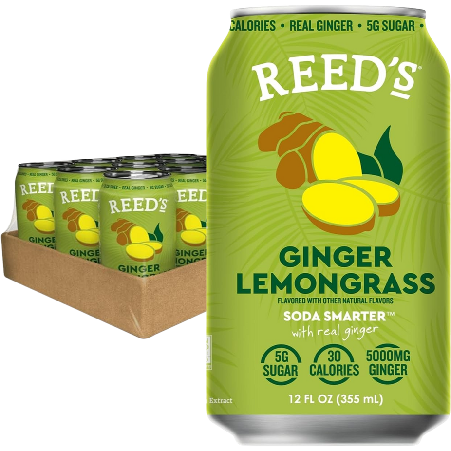Ginger Lemongrass Functional Soda (12 Pack)