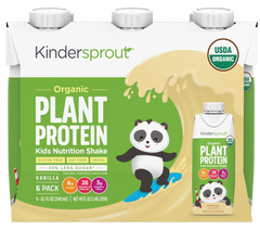 Organic Plant Protein Vanilla Kids Nutrition Shake Drink (6 Pack)