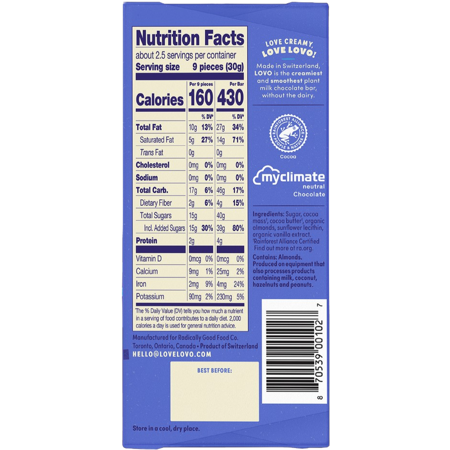 Almondmilk Chocolate Bar