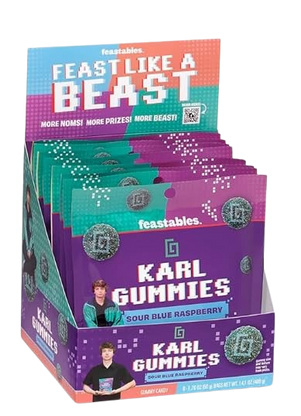 Karl's Gummies Sour Blue Raspberry (8 Pack)