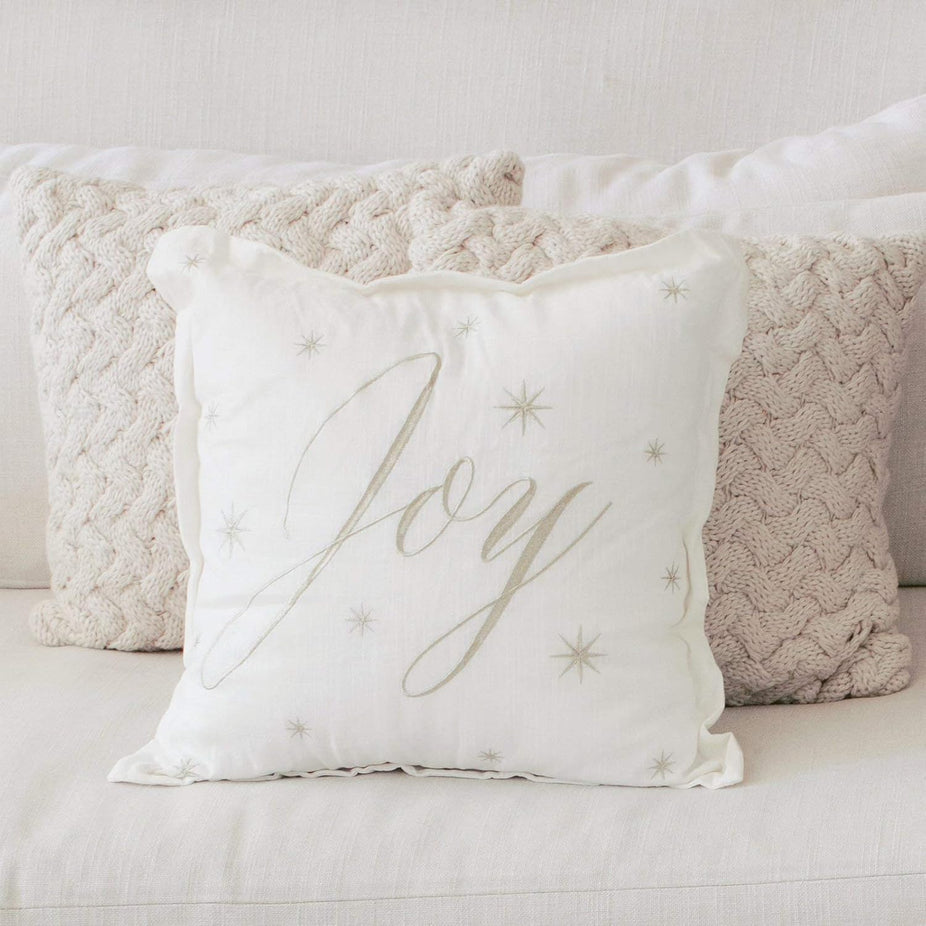 Throw Pillow - Joy Gold