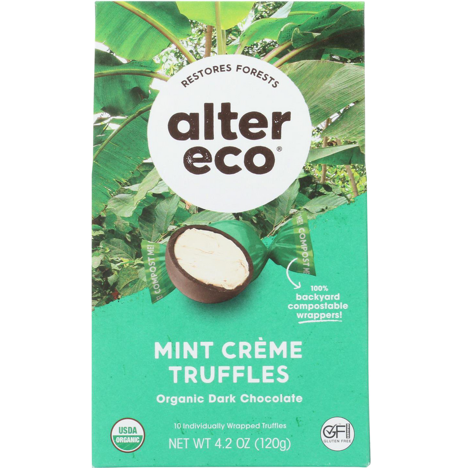 Dark Chocolate Mint Creme Truffles