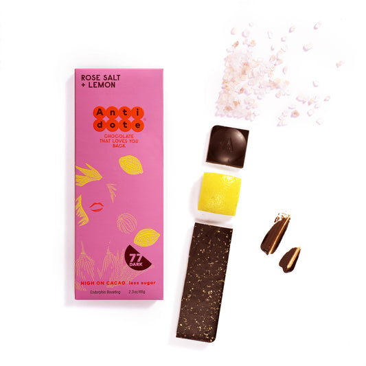 Rose Salt + Lemon Chocolate Bar