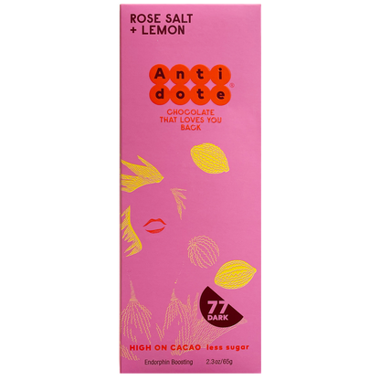 Rose Salt + Lemon Chocolate Bar