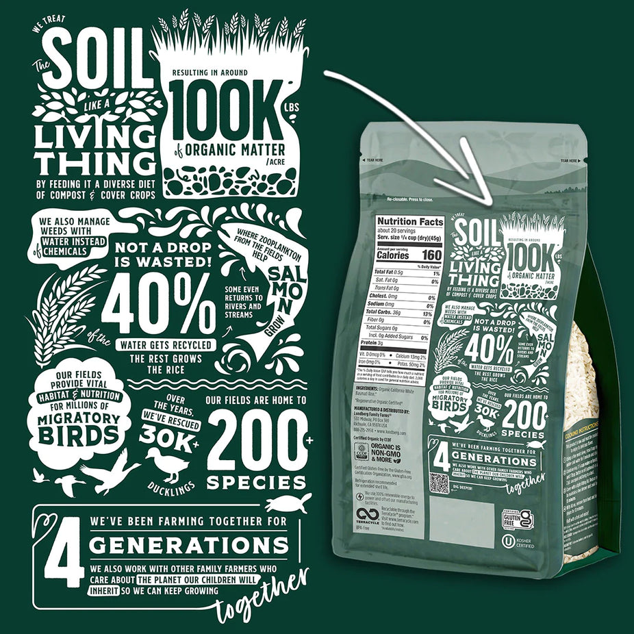 Regenerative Organic White Basmati Rice