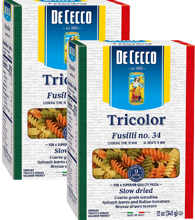 Tricolor Fusilli Pasta (2 Pack)