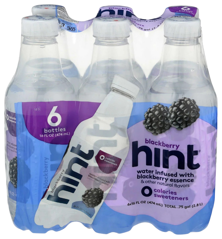 Hint Blackberry Flavored Water (6 Pack)