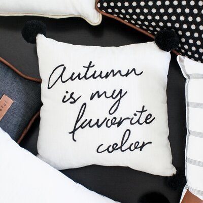 Throw Pillow - Autumn is my favorite color