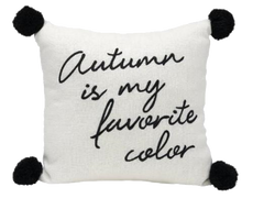 Throw Pillow - Autumn is my favorite color