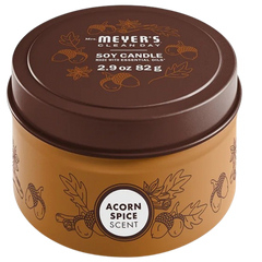 Soy Tin Candle  Acorn Spice