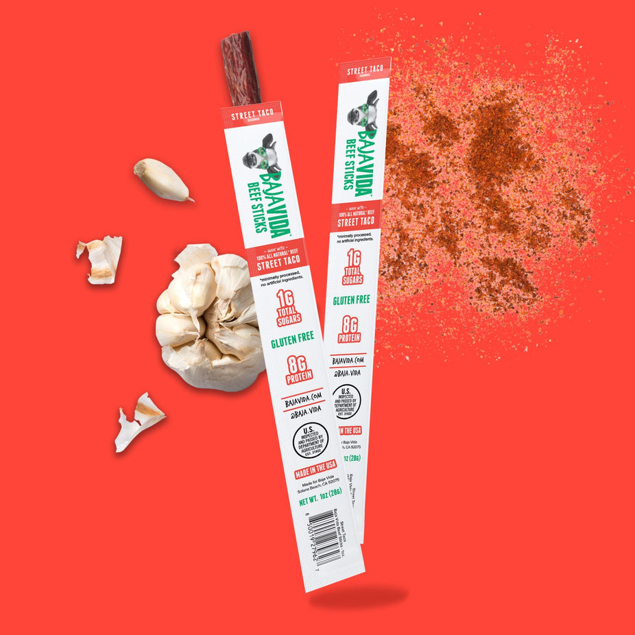 100% All-Natural Beef Sticks - Street Taco (16 Sticks)
