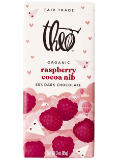 Organic Raspberry Cocoa Nib Dark Chocolate Bar