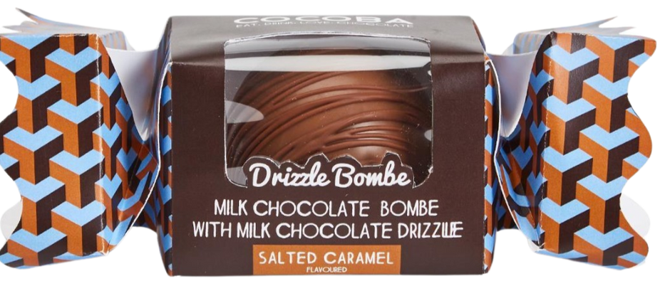 Salted Caramel Classic Hot Chocolate Cocoba Bombe in Gift Box