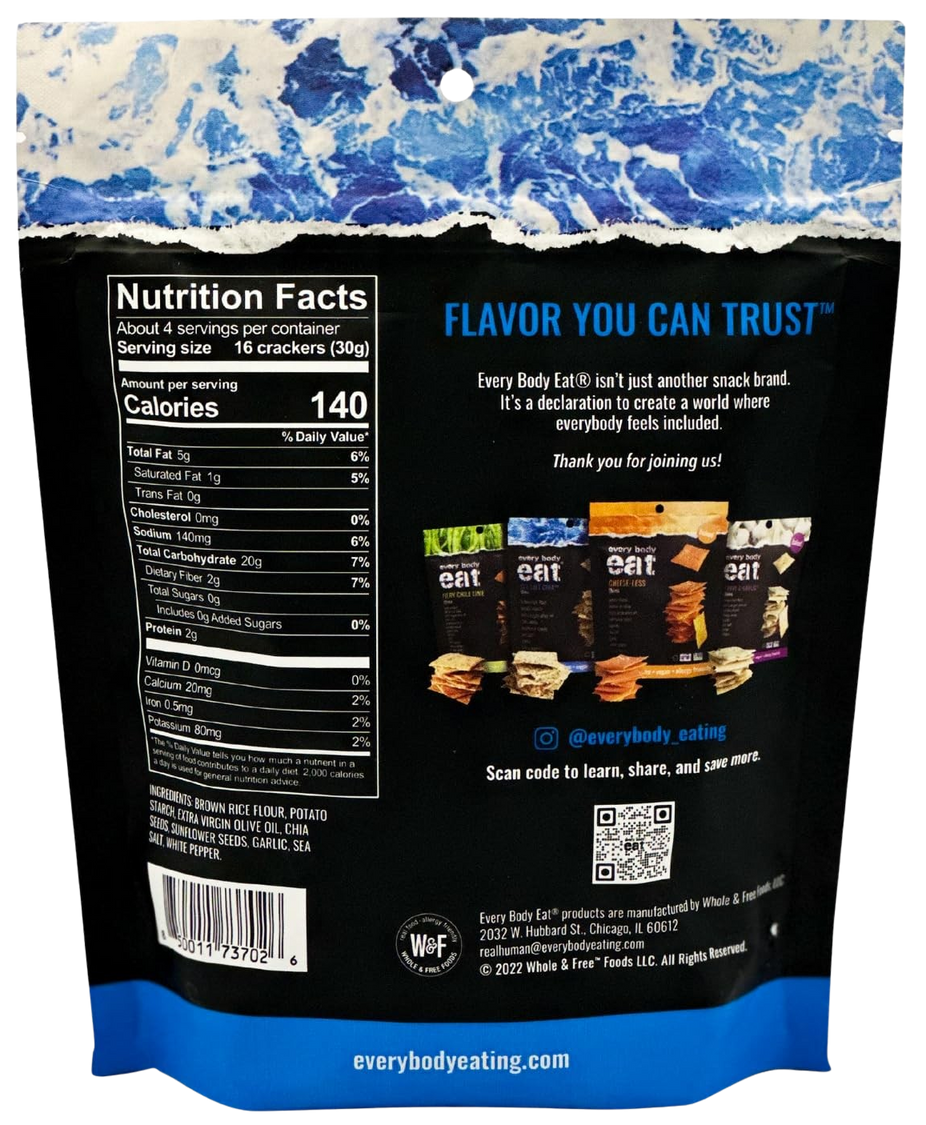 Sea Salt Chia Thin Crackers