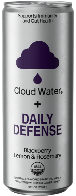 Immunity Organic Blackberry & Lemon & Rosemary Sparkling Water (12 Pack)