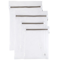 Recycled Mesh Laundry Bags - White (4 CT)