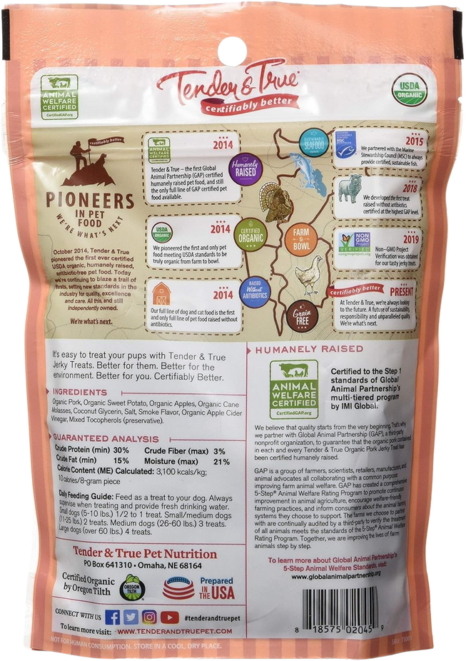 Organic Pork Jerky Dog Treats (10 Pack)