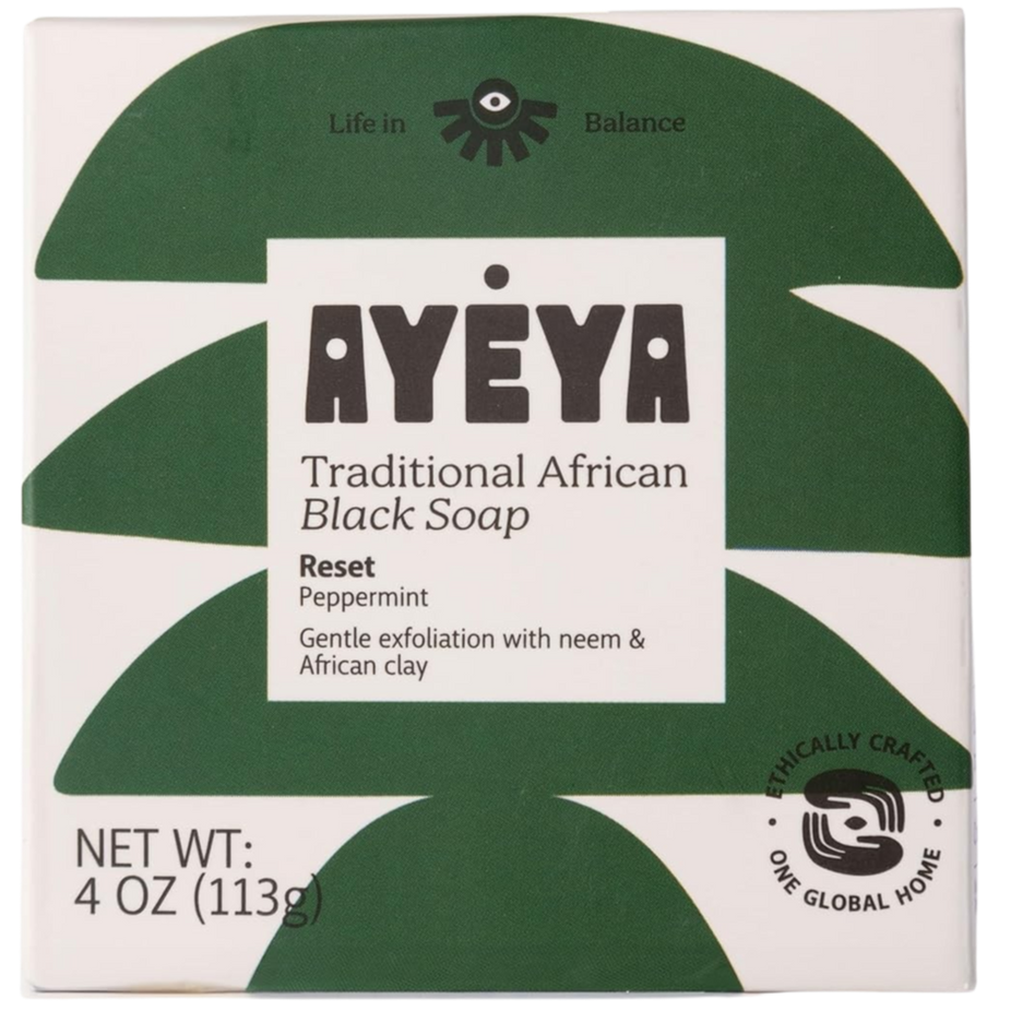 Traditional African Black Soap Bar - Reset