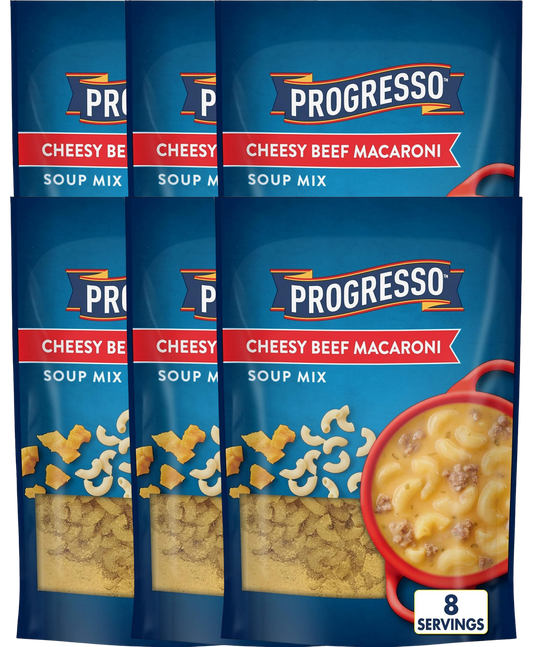 Cheesy Beef Macaroni Soup Mix (6 Pack)